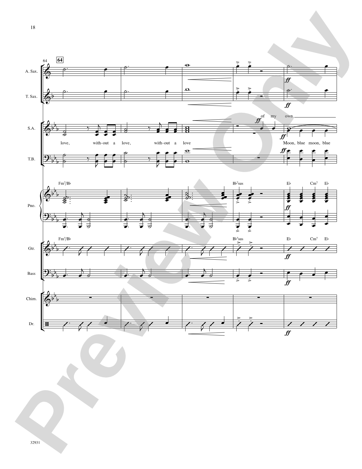 Blue Moon: Choral SoundPax