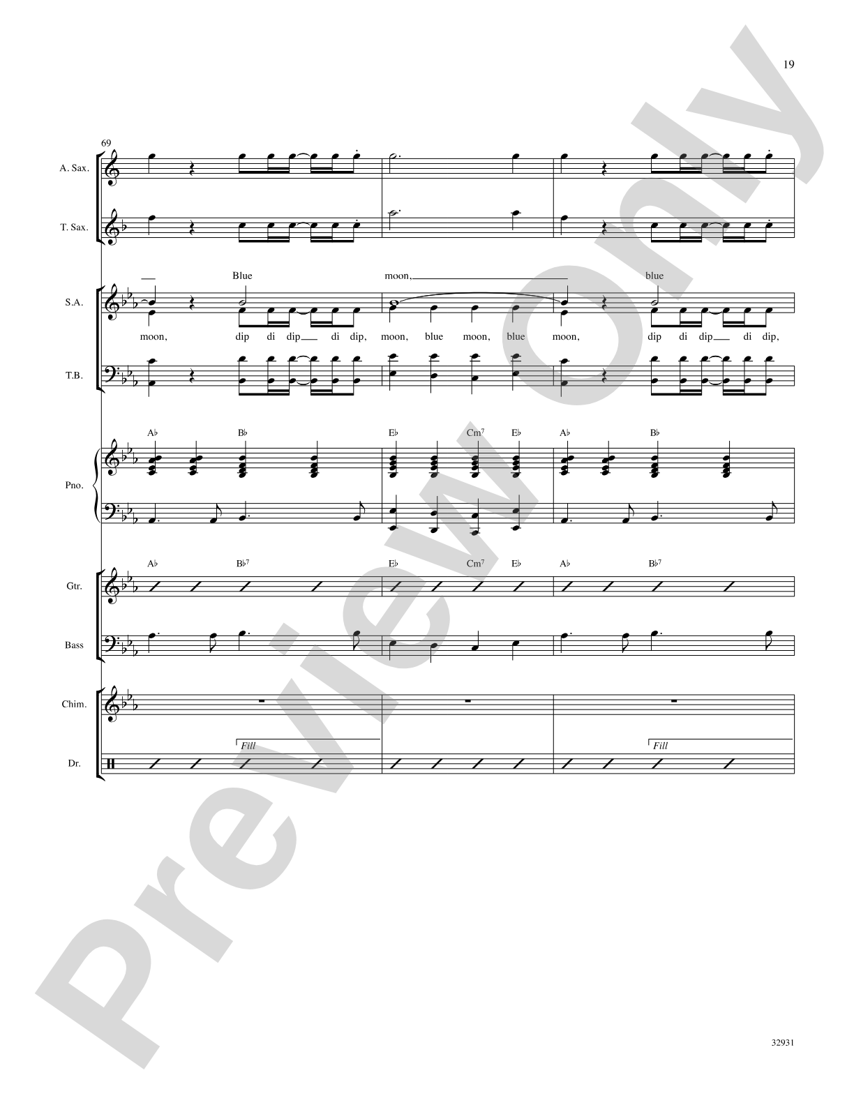 Blue Moon: Choral SoundPax