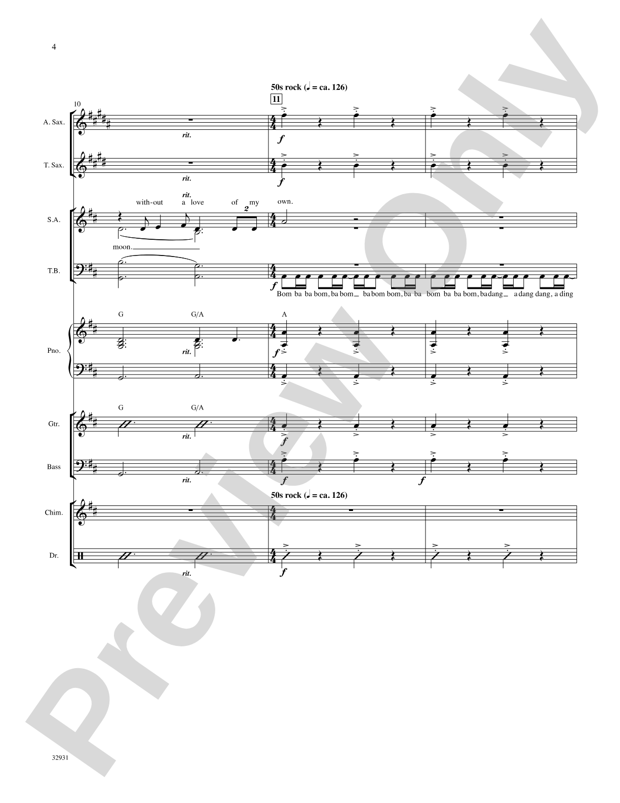 Blue Moon: Choral SoundPax