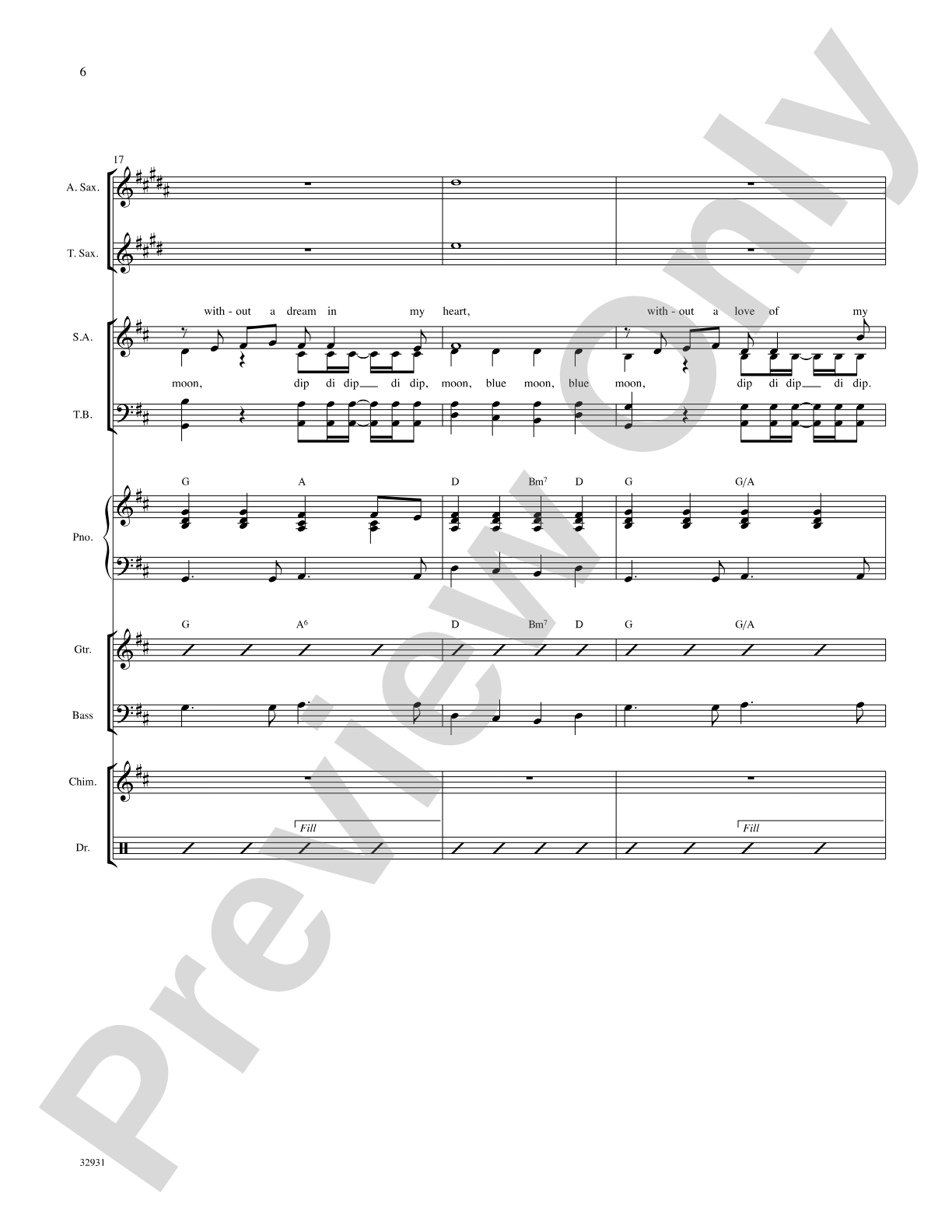 Blue Moon: Choral SoundPax