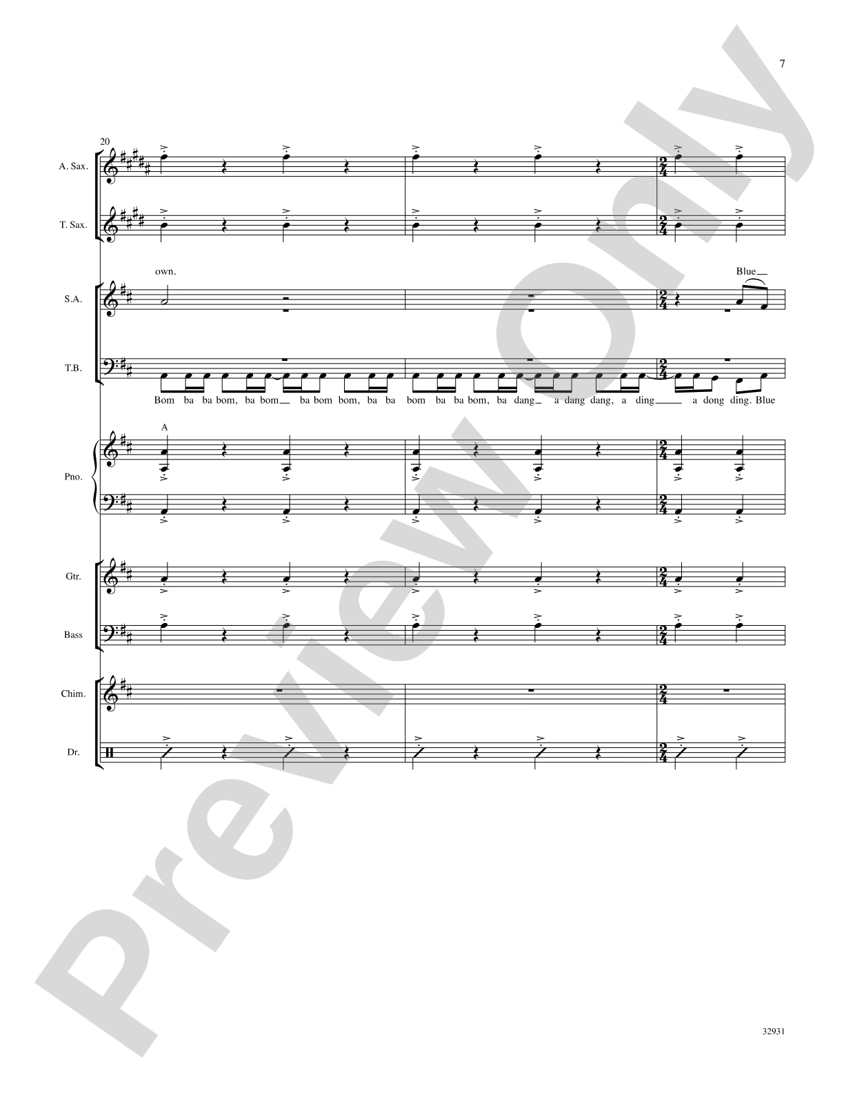 Blue Moon: Choral SoundPax