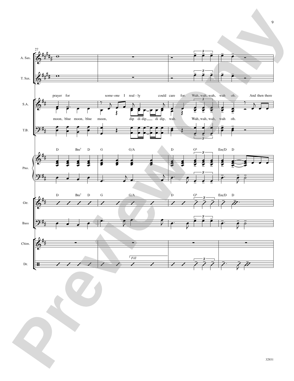 Blue Moon: Choral SoundPax