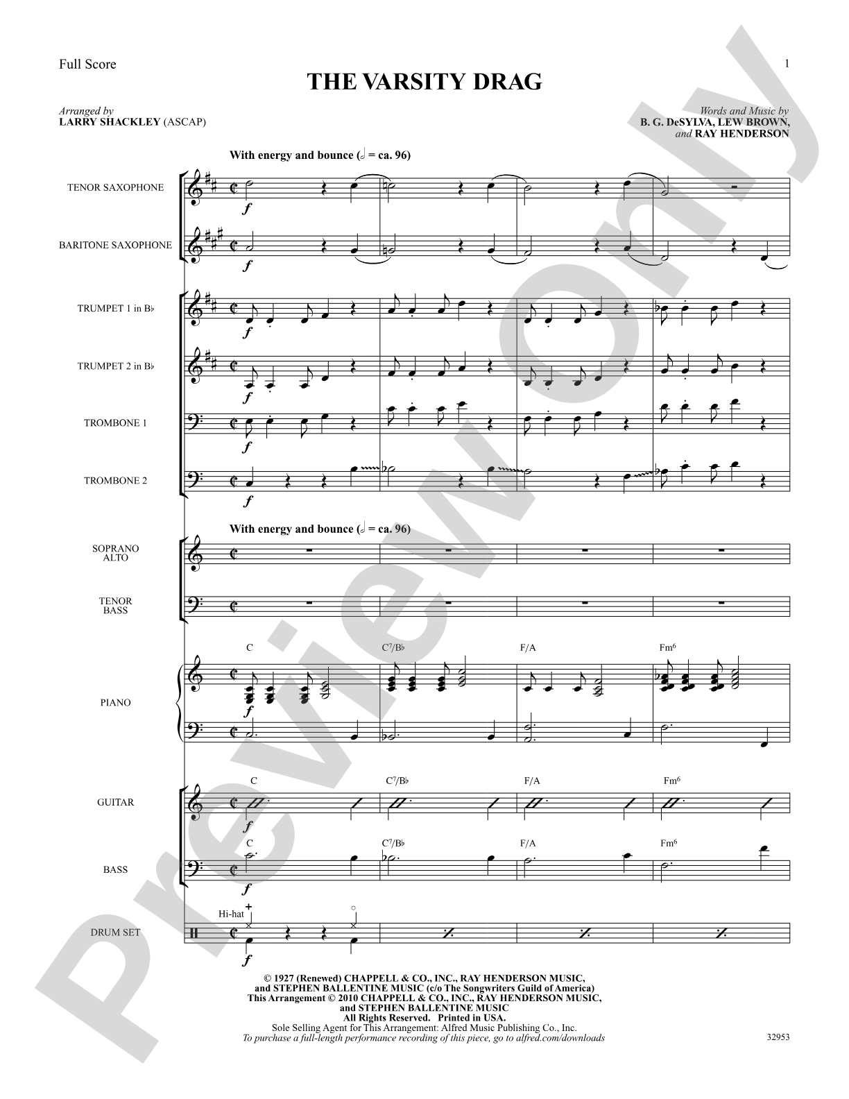 The Varsity Drag (from the musical Good News): Choral SoundPax