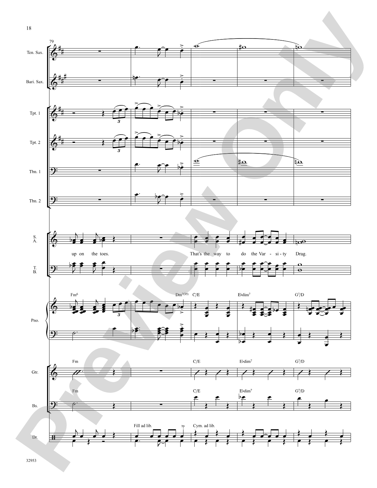 The Varsity Drag (from the musical Good News): Choral SoundPax