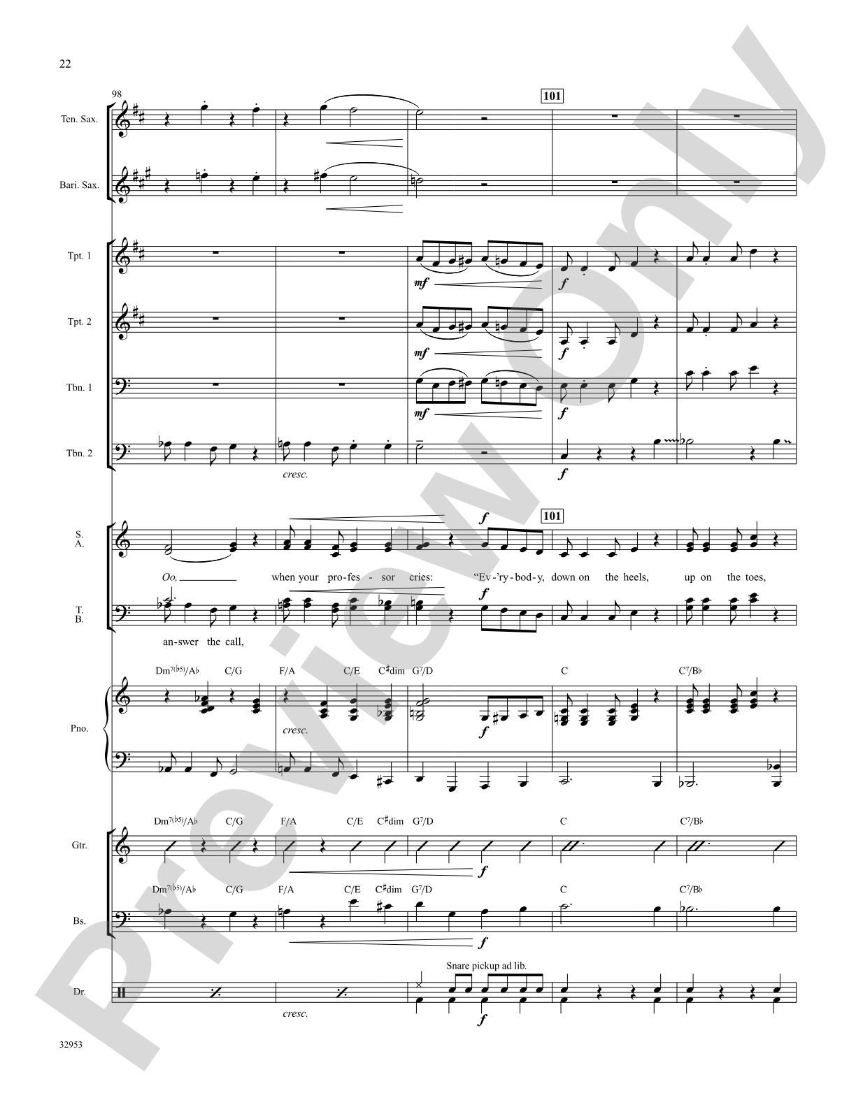The Varsity Drag (from the musical Good News): Choral SoundPax