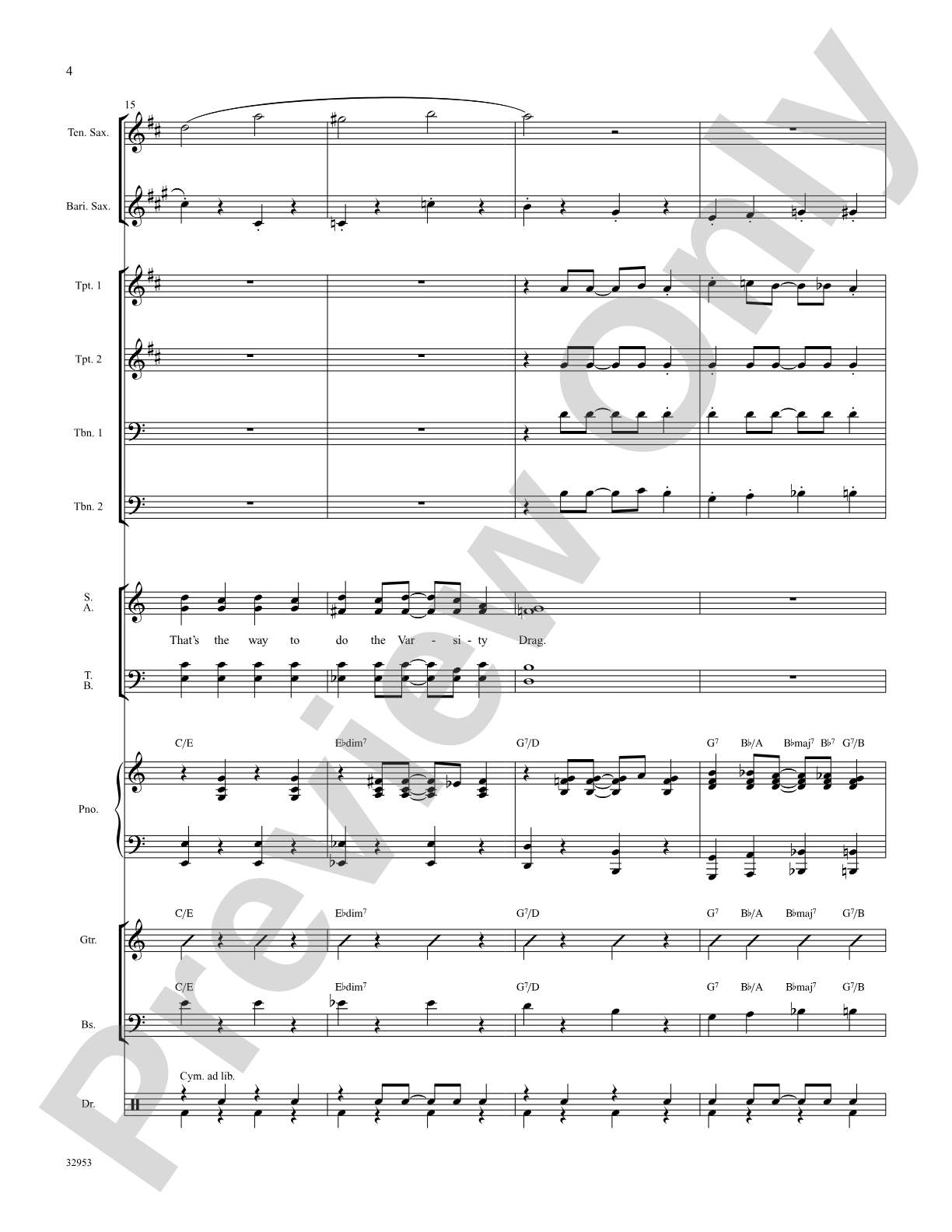The Varsity Drag (from the musical Good News): Choral SoundPax