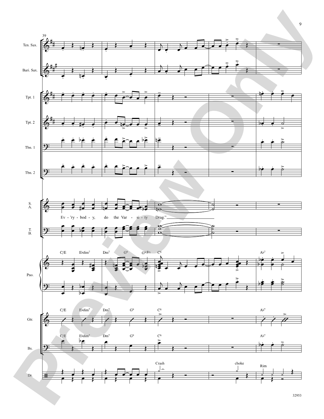 The Varsity Drag (from the musical Good News): Choral SoundPax
