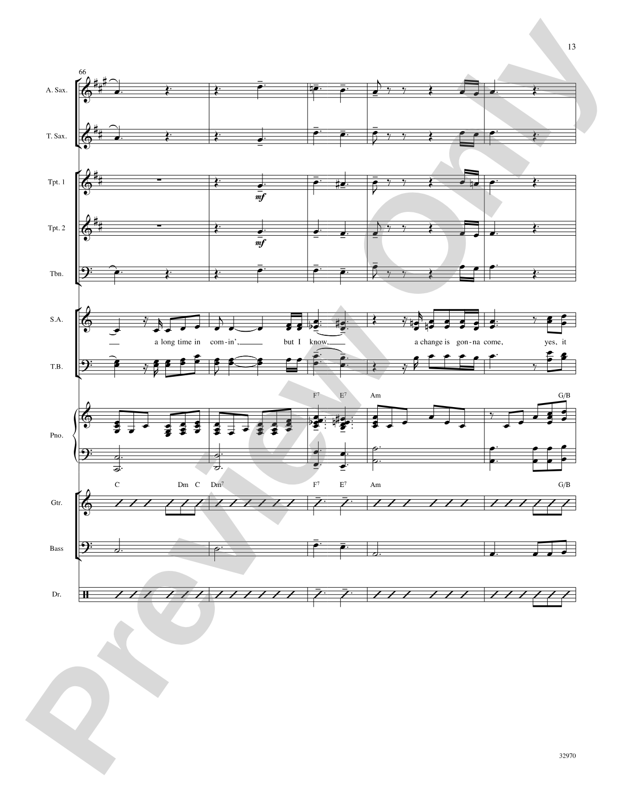 A Change Is Gonna Come: Choral SoundPax