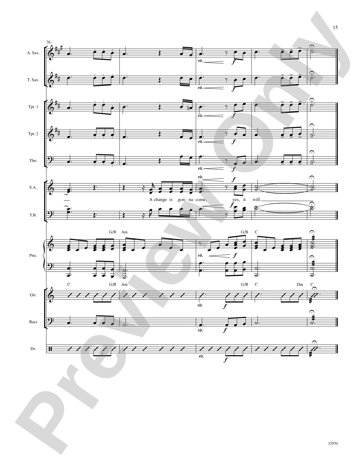 A Change Is Gonna Come: Choral SoundPax