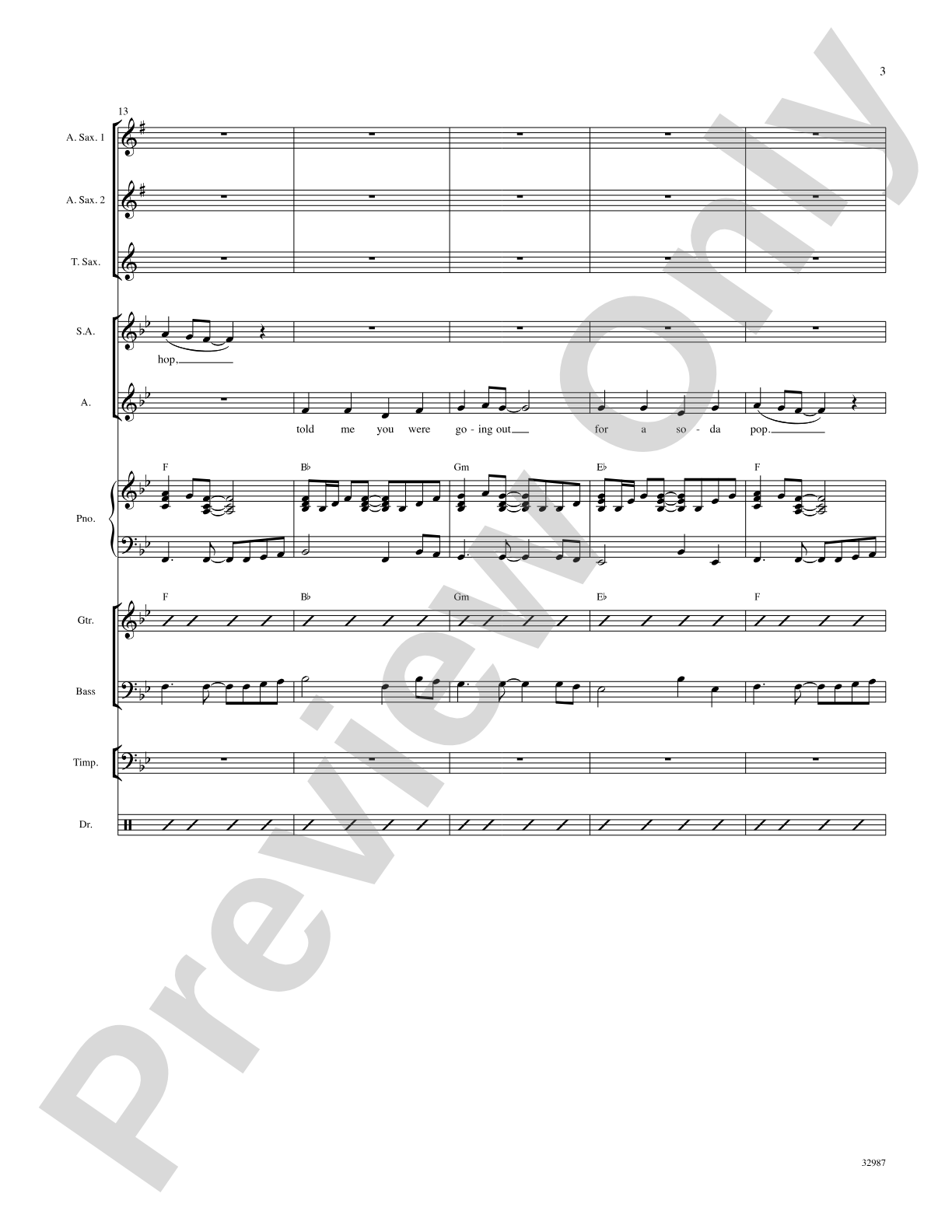 Lipstick on Your Collar: Choral SoundPax