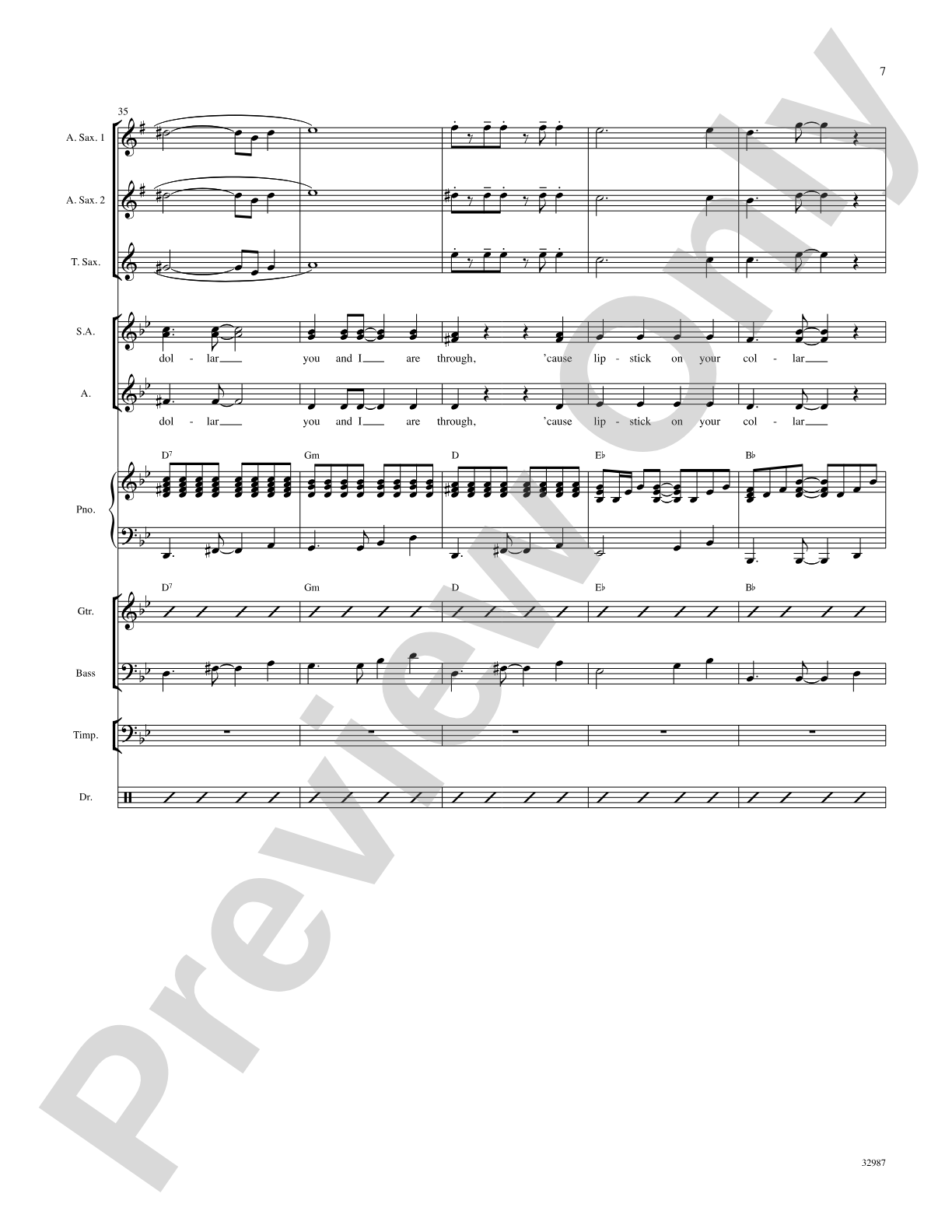 Lipstick on Your Collar: Choral SoundPax