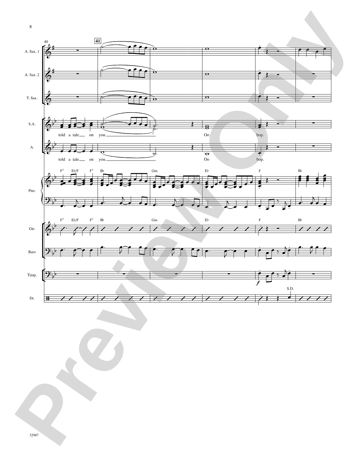 Lipstick on Your Collar: Choral SoundPax