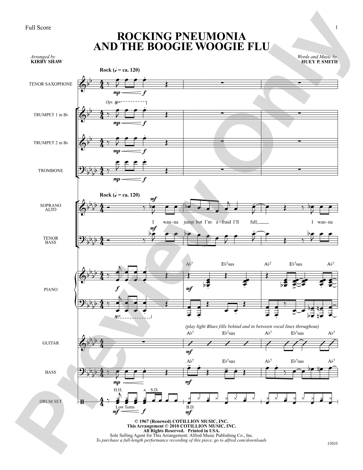 Rocking Pneumonia and the Boogie Woogie Flu: Choral SoundPax