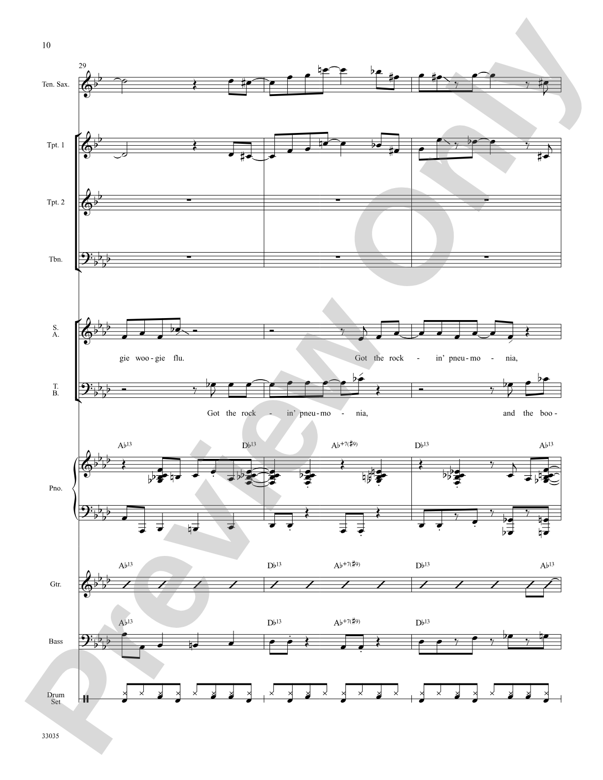 Rocking Pneumonia and the Boogie Woogie Flu: Choral SoundPax