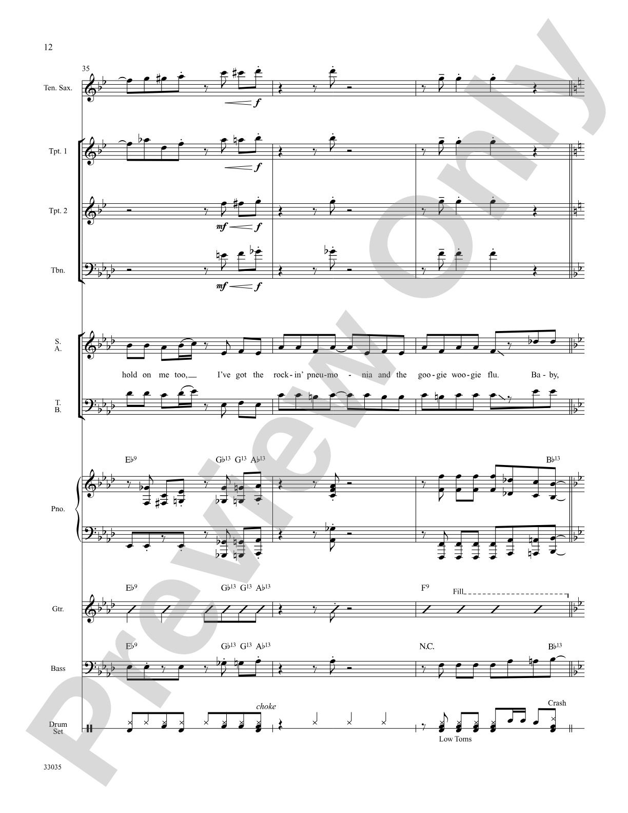 Rocking Pneumonia and the Boogie Woogie Flu: Choral SoundPax