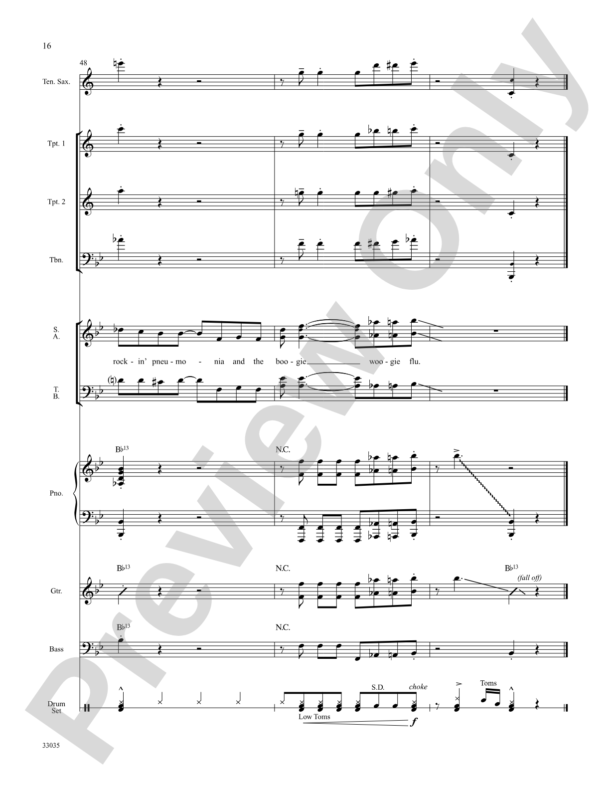 Rocking Pneumonia and the Boogie Woogie Flu: Choral SoundPax