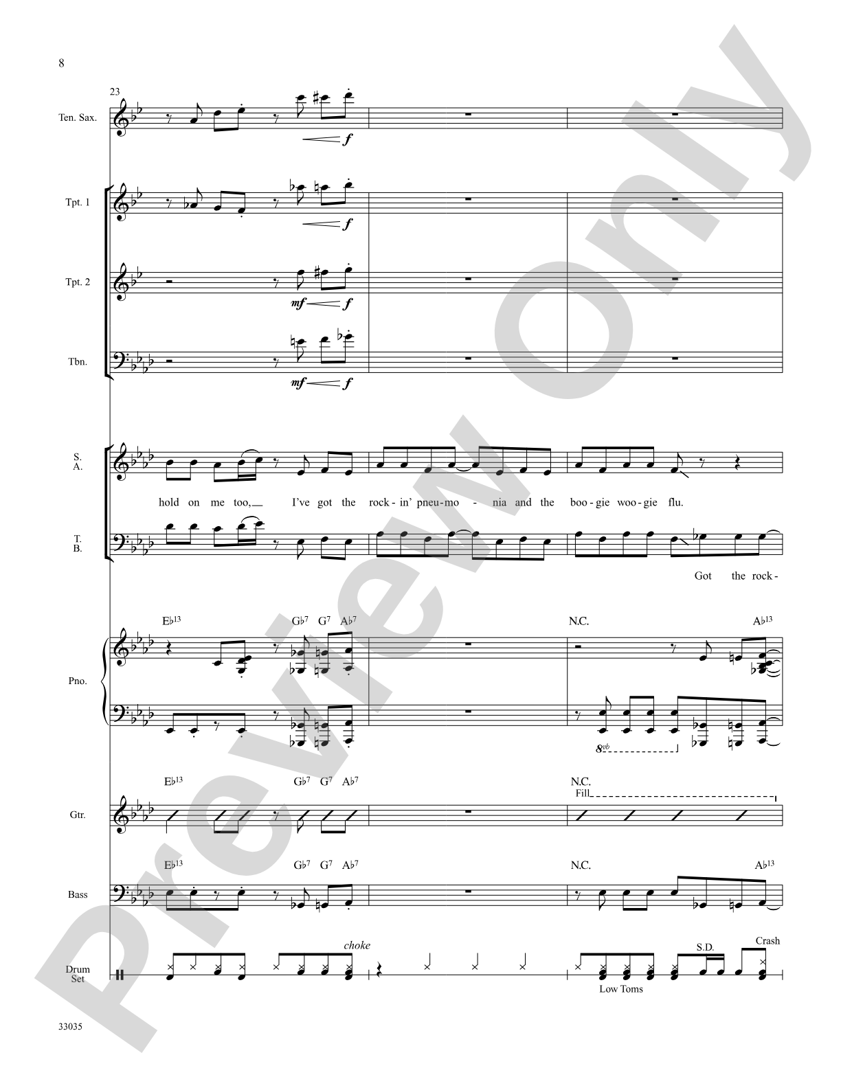 Rocking Pneumonia and the Boogie Woogie Flu: Choral SoundPax