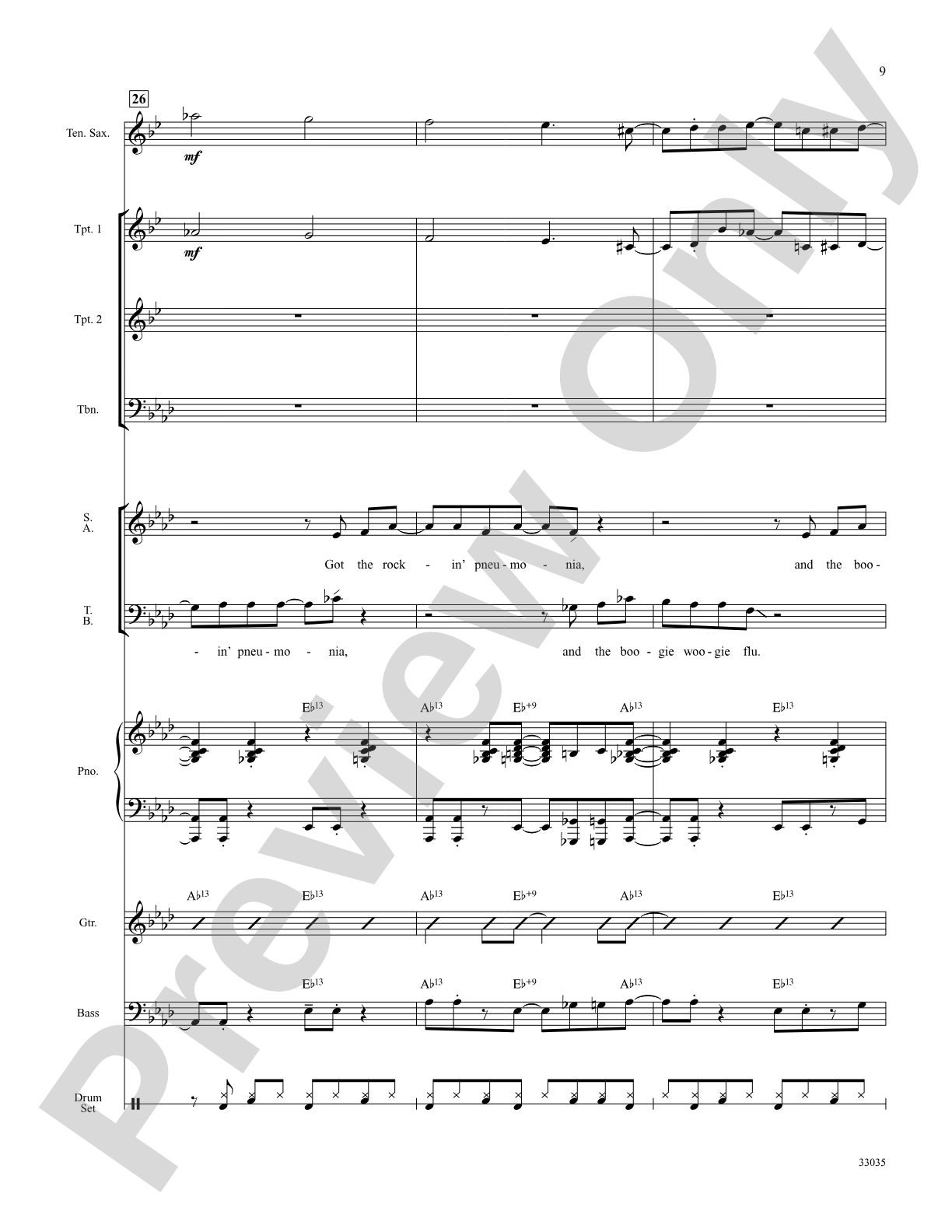 Rocking Pneumonia and the Boogie Woogie Flu: Choral SoundPax