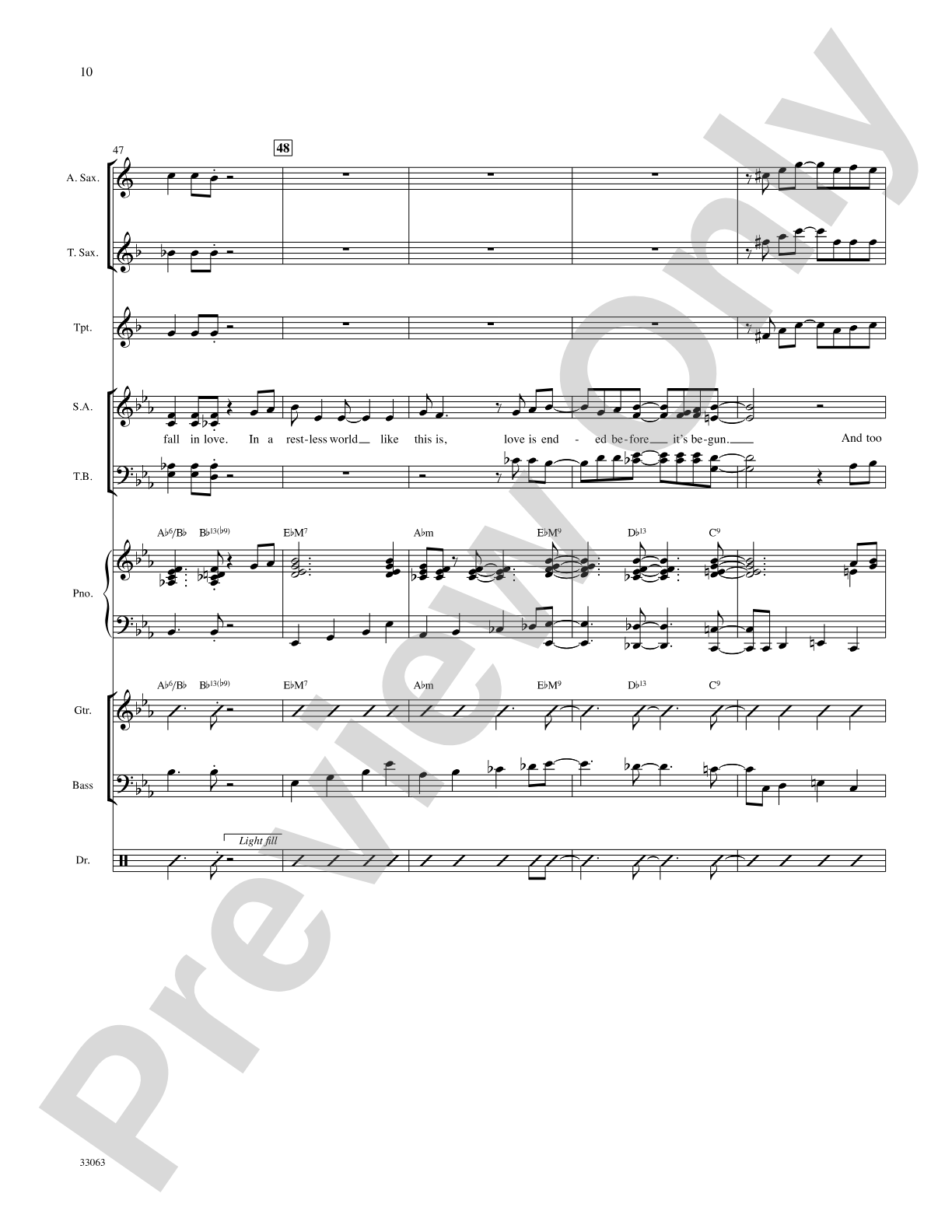 When I Fall in Love: Choral SoundPax