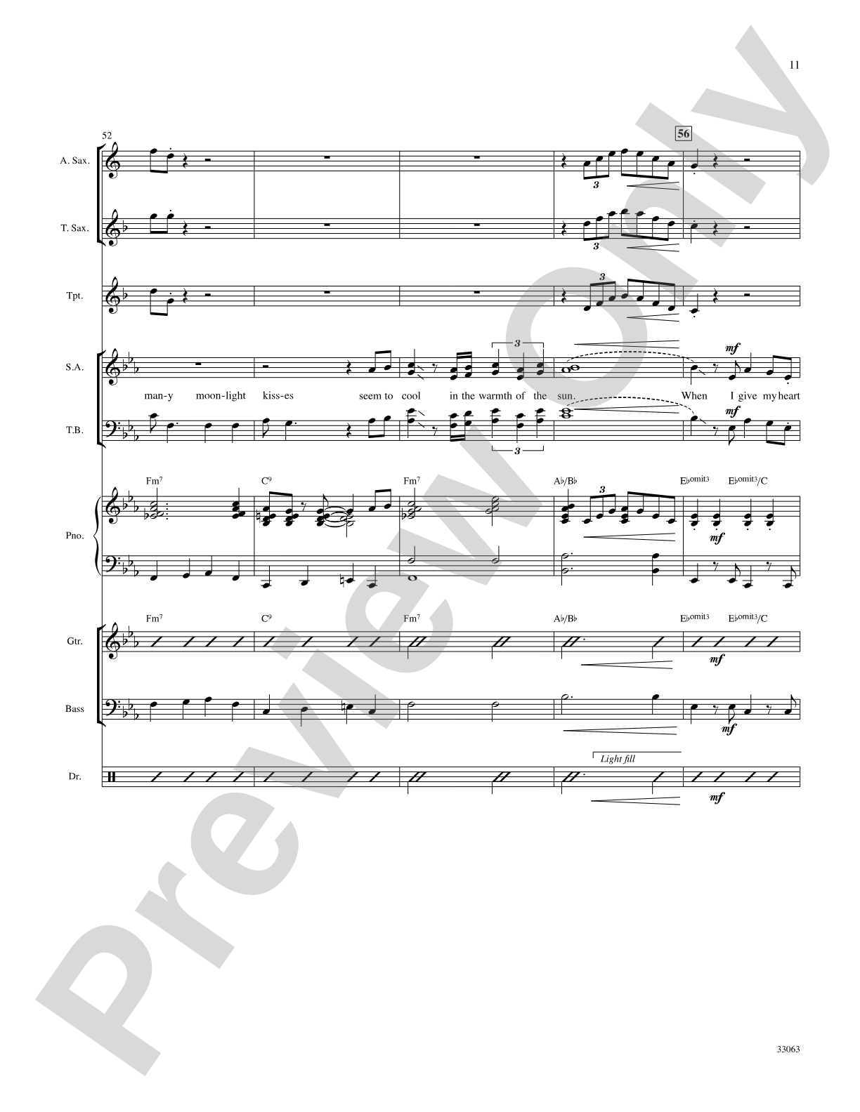 When I Fall in Love: Choral SoundPax