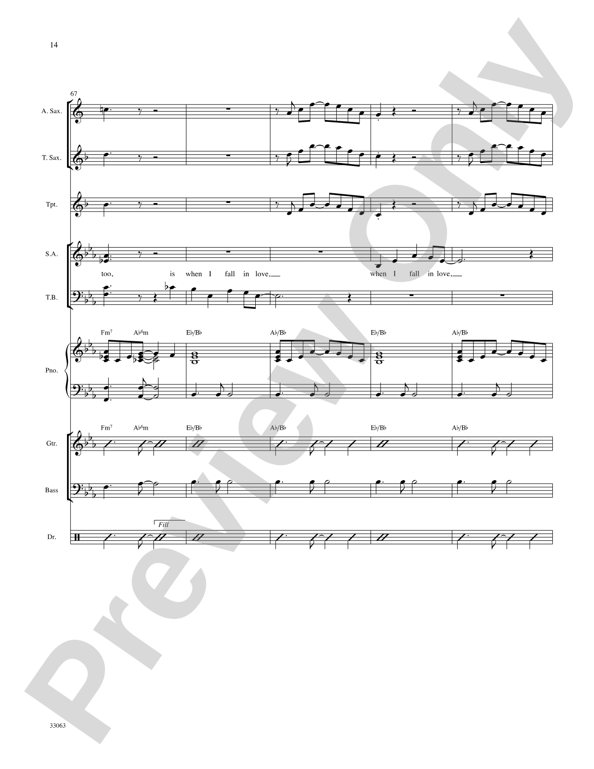 When I Fall in Love: Choral SoundPax