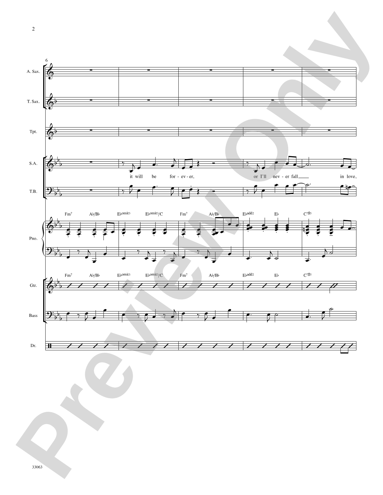 When I Fall in Love: Choral SoundPax