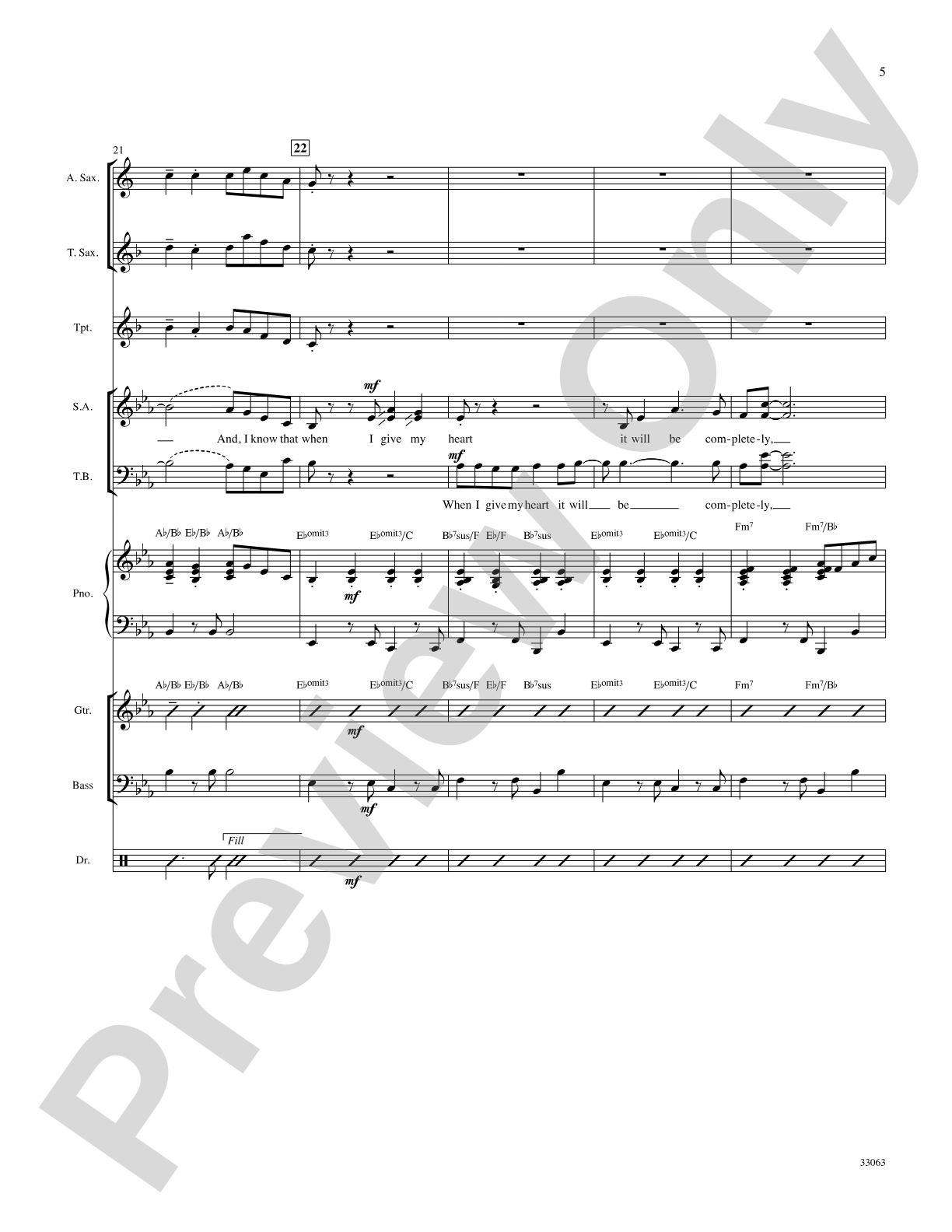 When I Fall in Love: Choral SoundPax