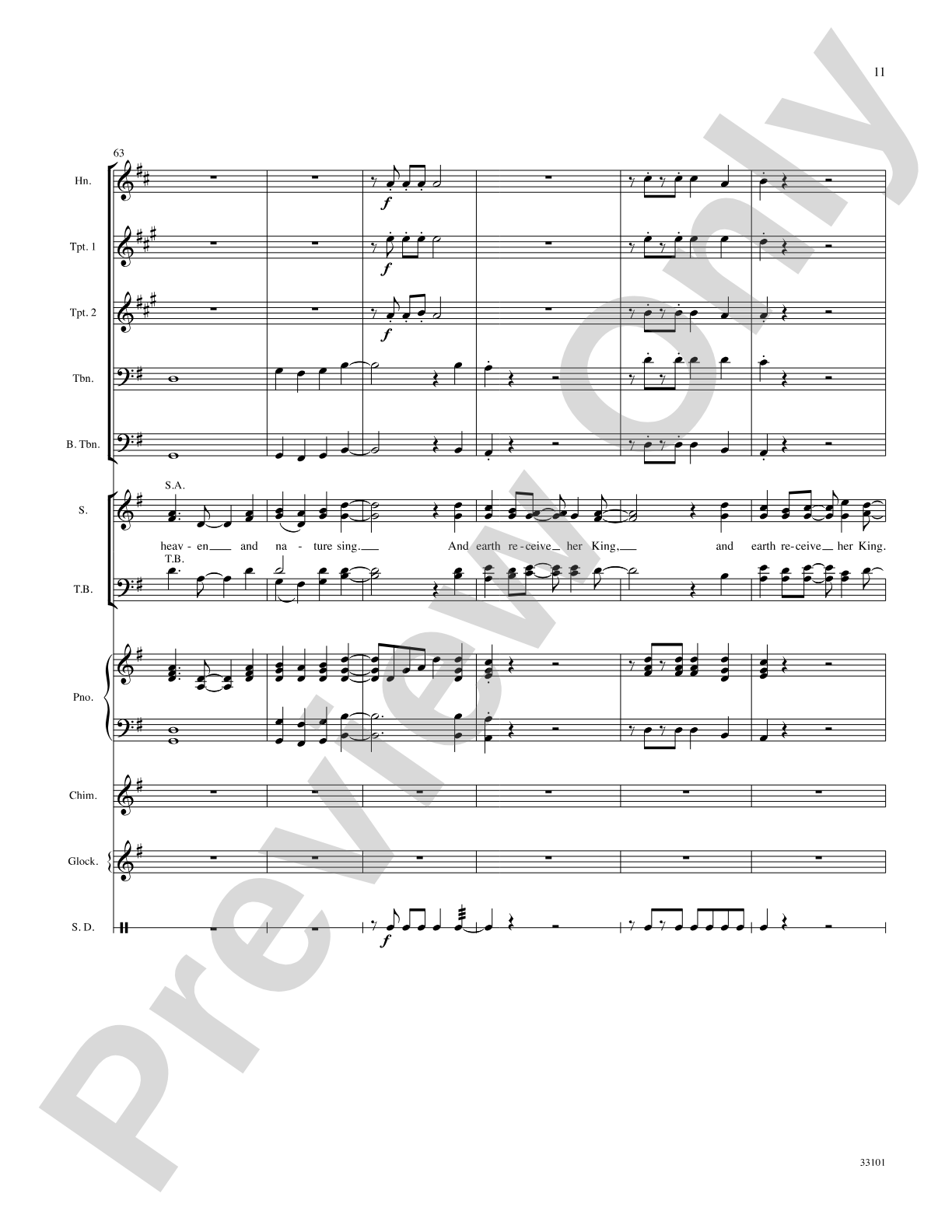 Let Heaven and Nature Sing: Choral SoundPax