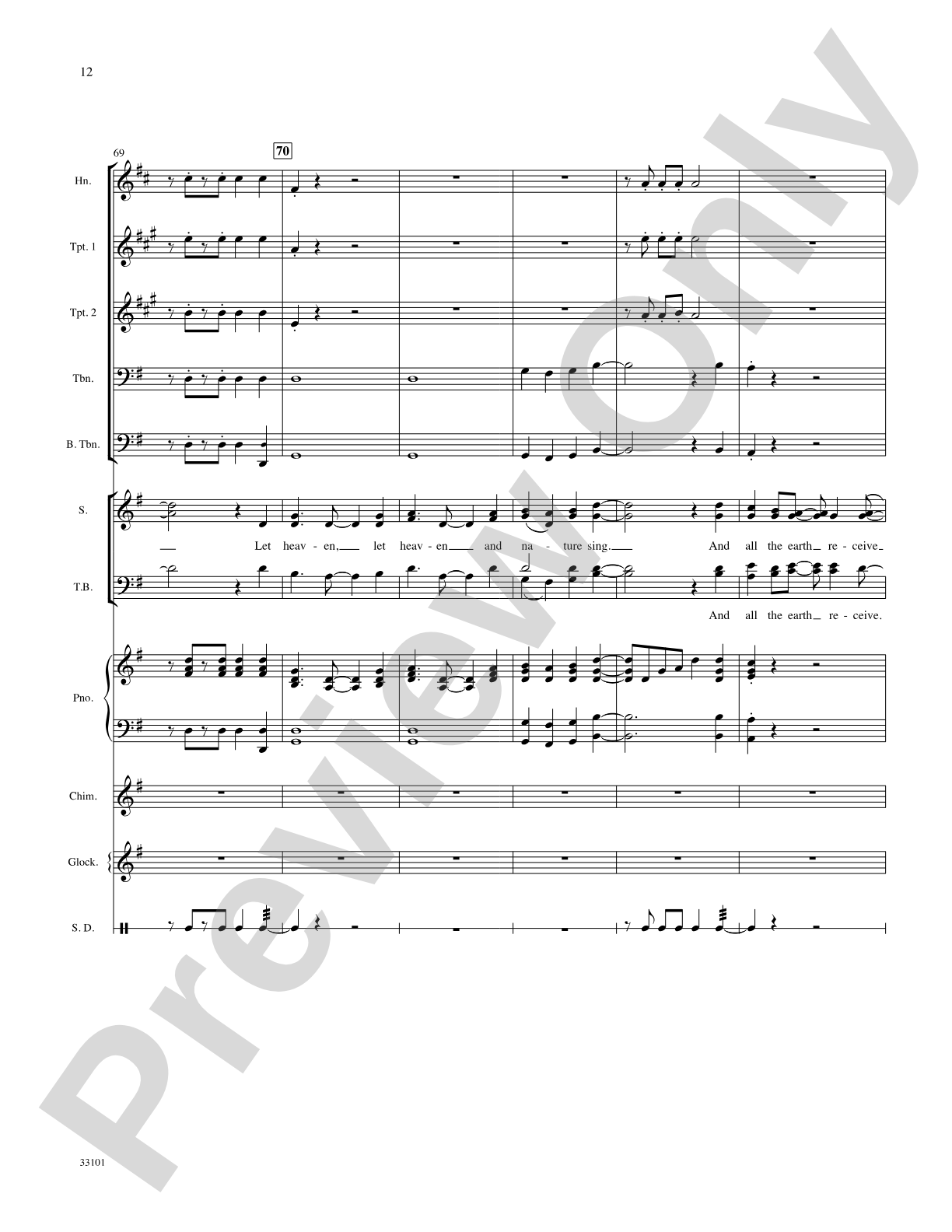 Let Heaven and Nature Sing: Choral SoundPax