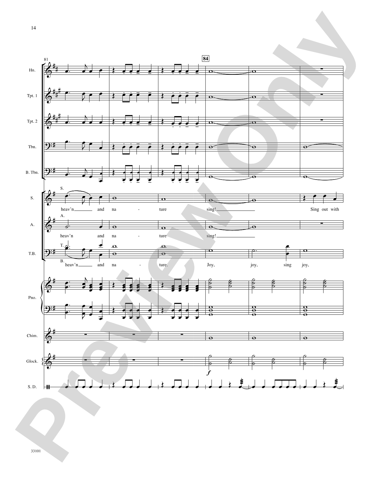 Let Heaven and Nature Sing: Choral SoundPax