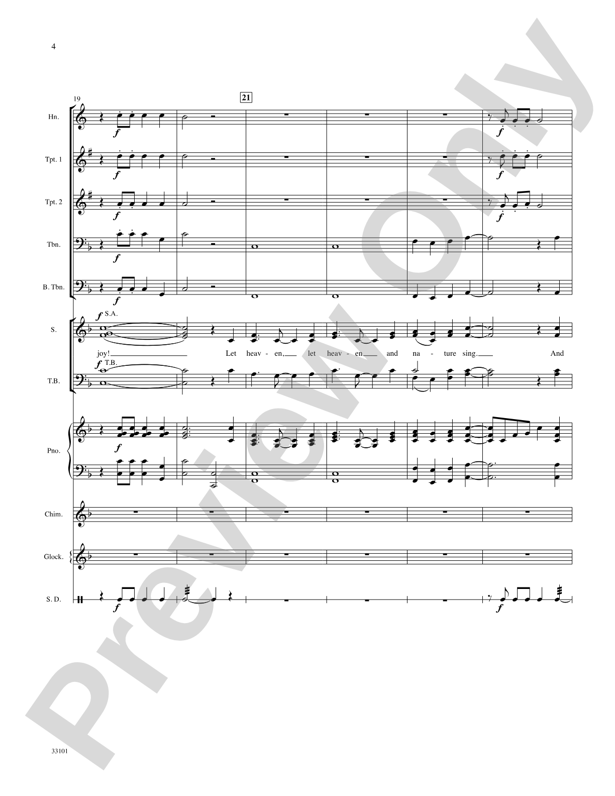 Let Heaven and Nature Sing: Choral SoundPax