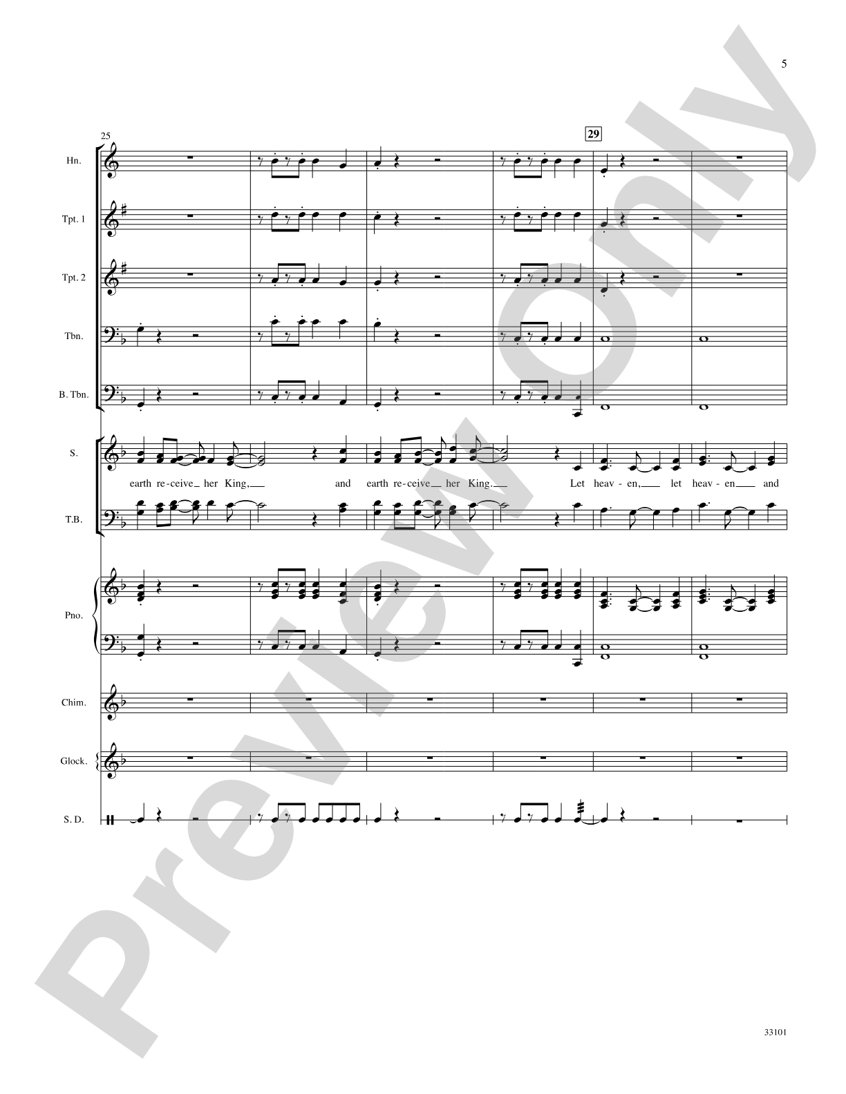 Let Heaven and Nature Sing: Choral SoundPax