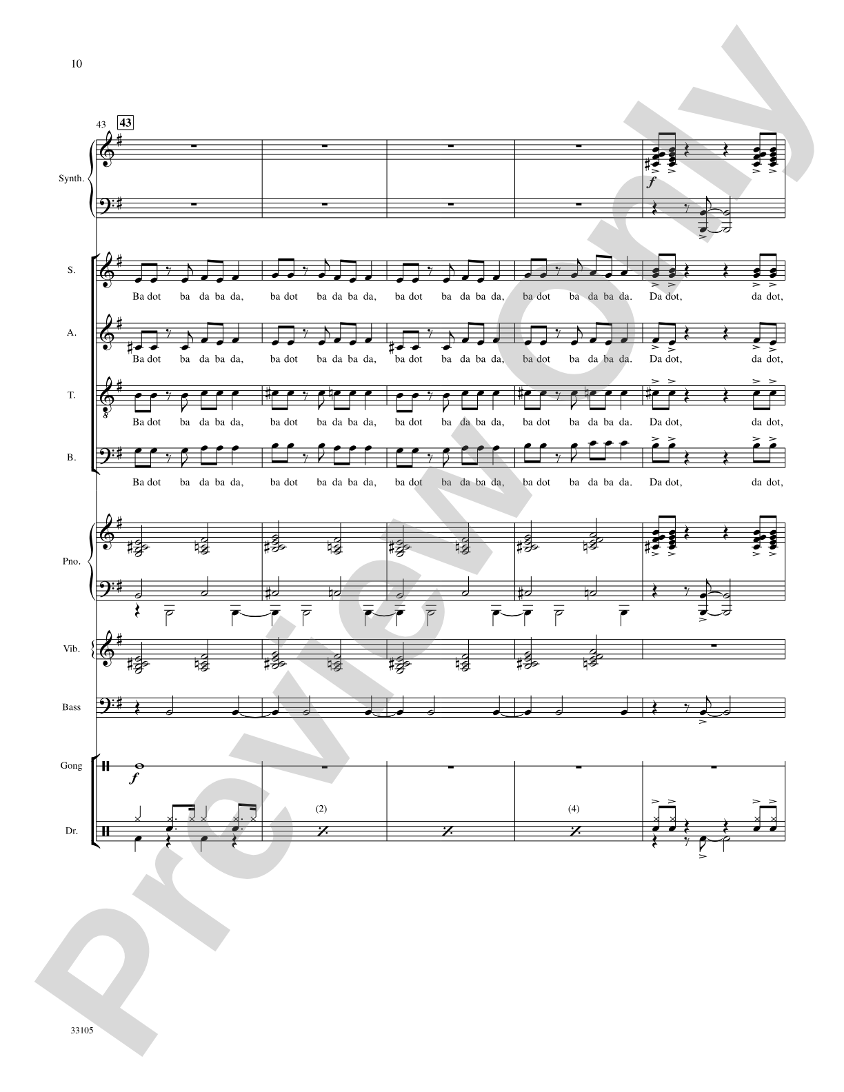 James Bond Theme: Choral SoundPax