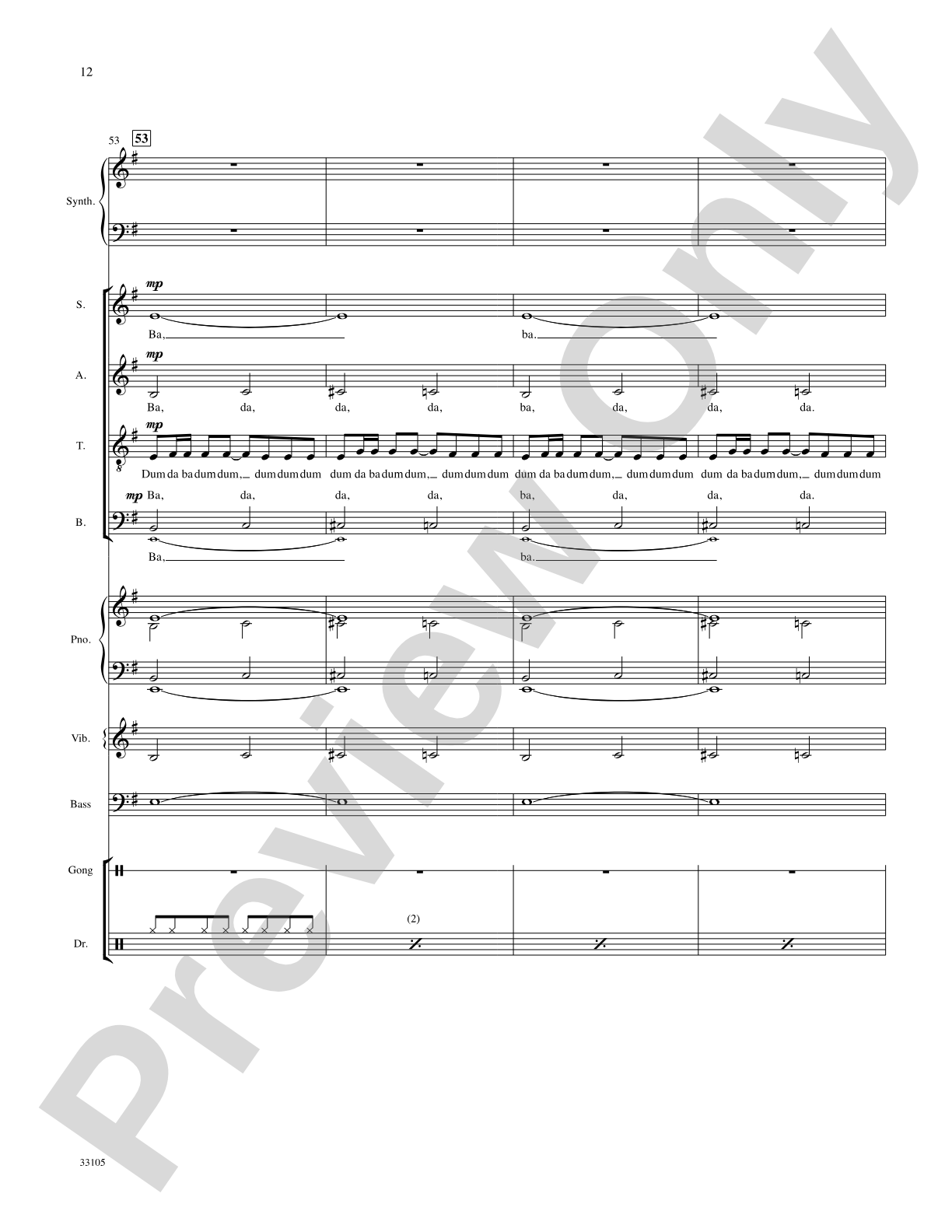 James Bond Theme: Choral SoundPax