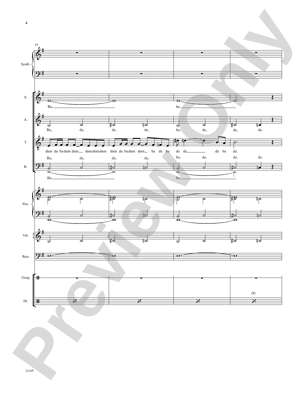 James Bond Theme: Choral SoundPax