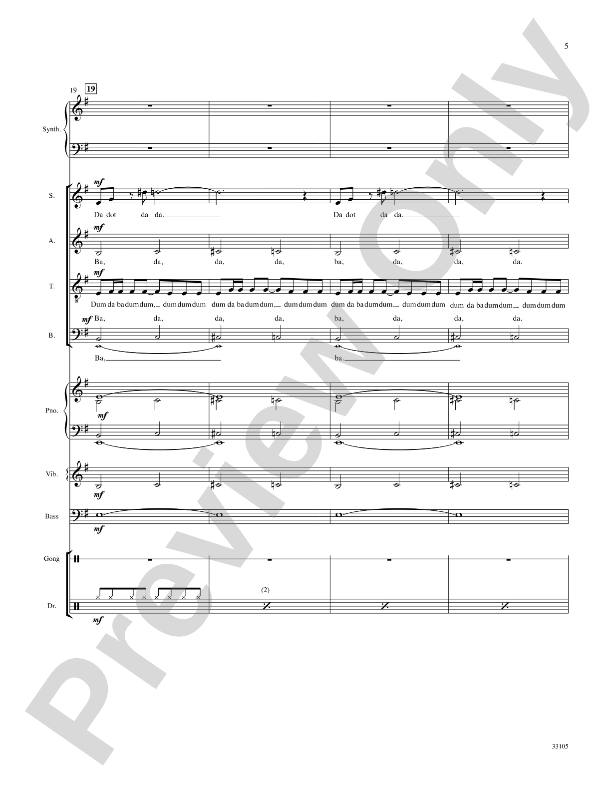 James Bond Theme: Choral SoundPax