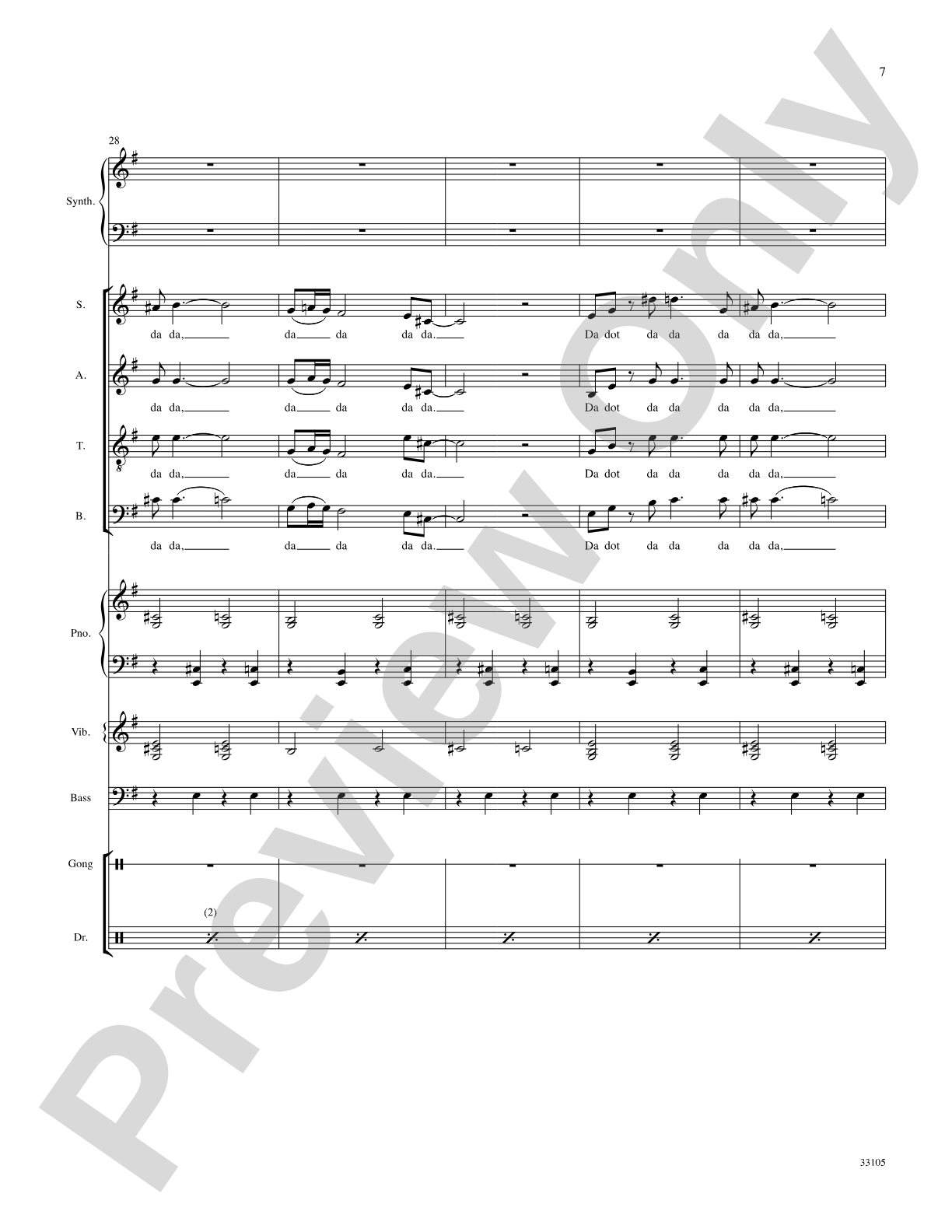 James Bond Theme: Choral SoundPax