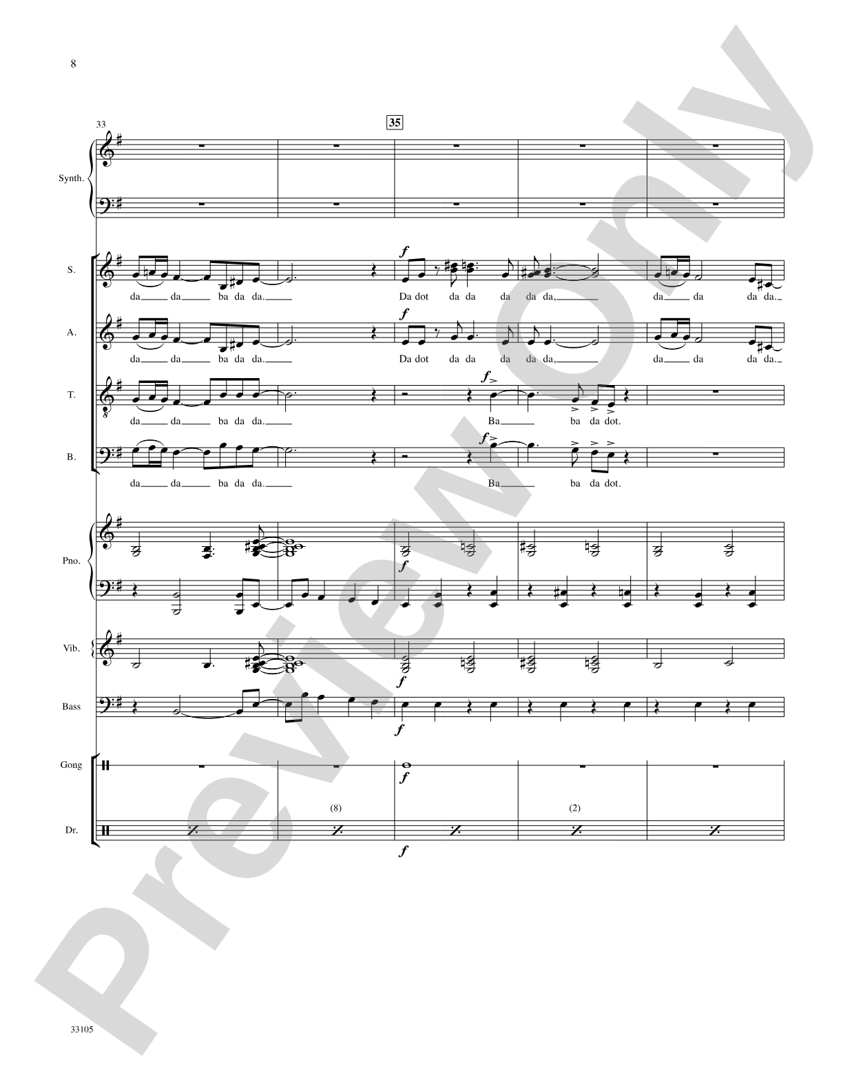 James Bond Theme: Choral SoundPax