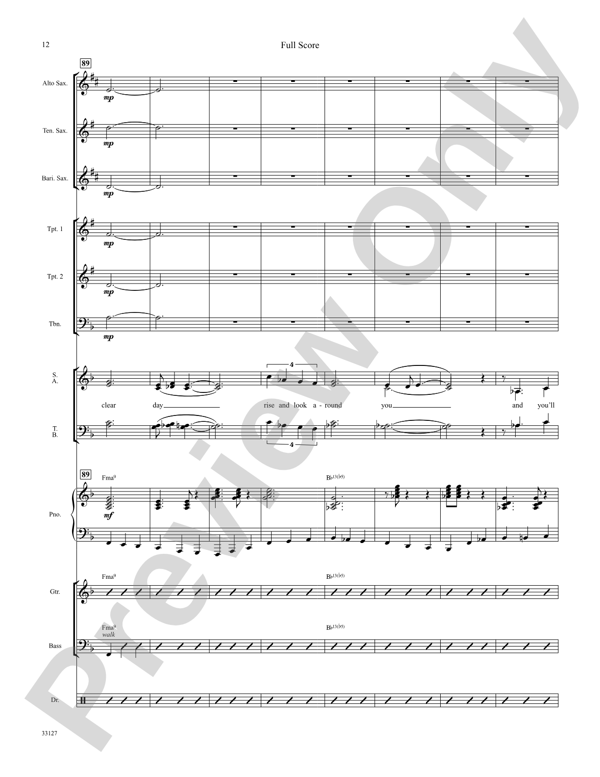 On a Clear Day: Choral SoundPax