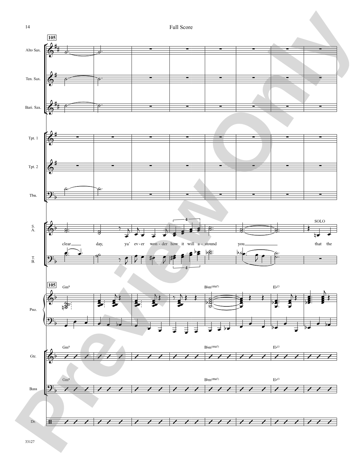 On a Clear Day: Choral SoundPax