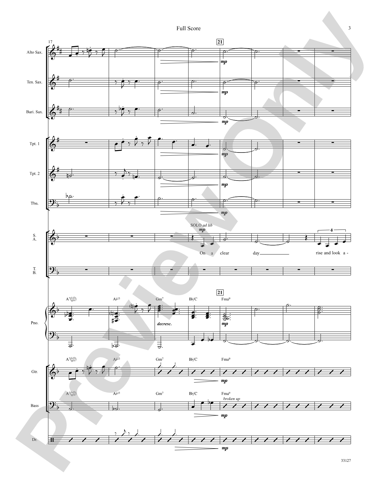 On a Clear Day: Choral SoundPax