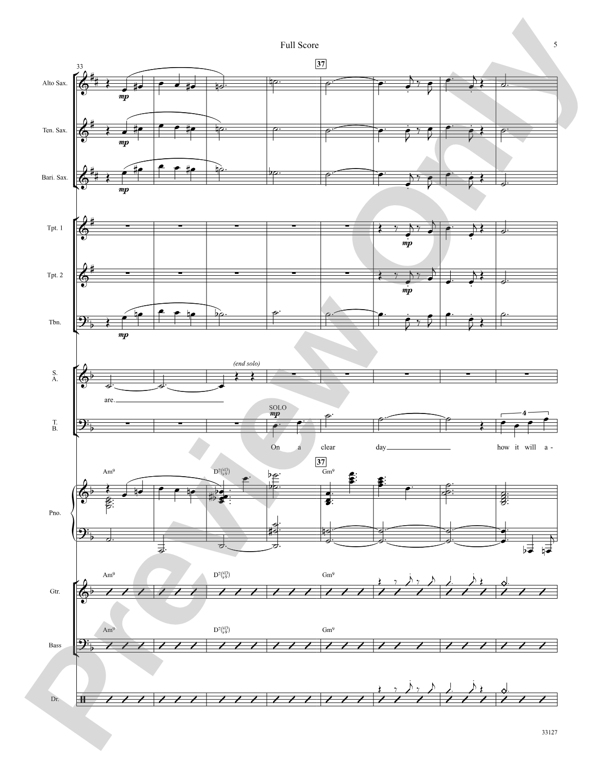 On a Clear Day: Choral SoundPax