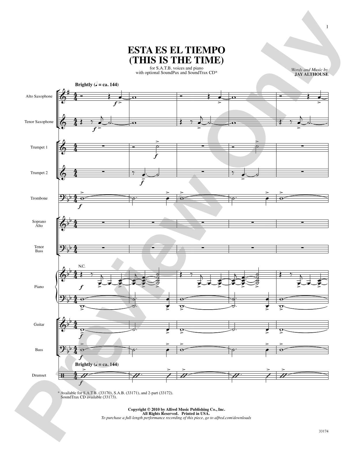 Esta Es el Tiempo (This Is the Time): Choral SoundPax