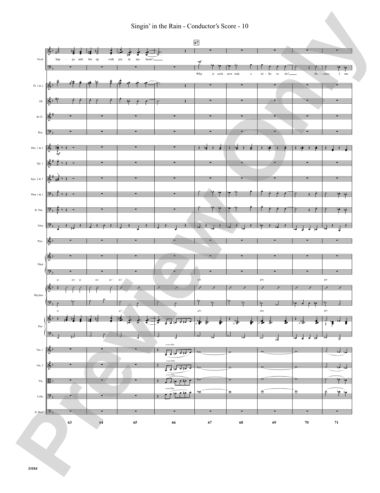 Singin' in the Rain: Choral SoundPax