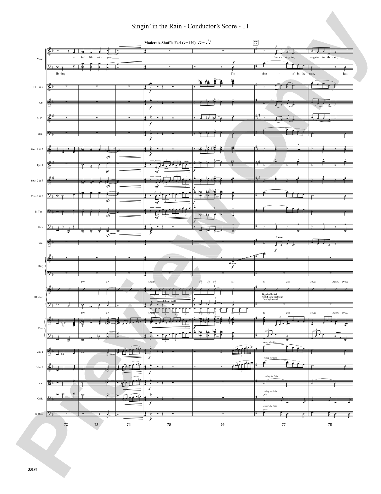 Singin' in the Rain: Choral SoundPax