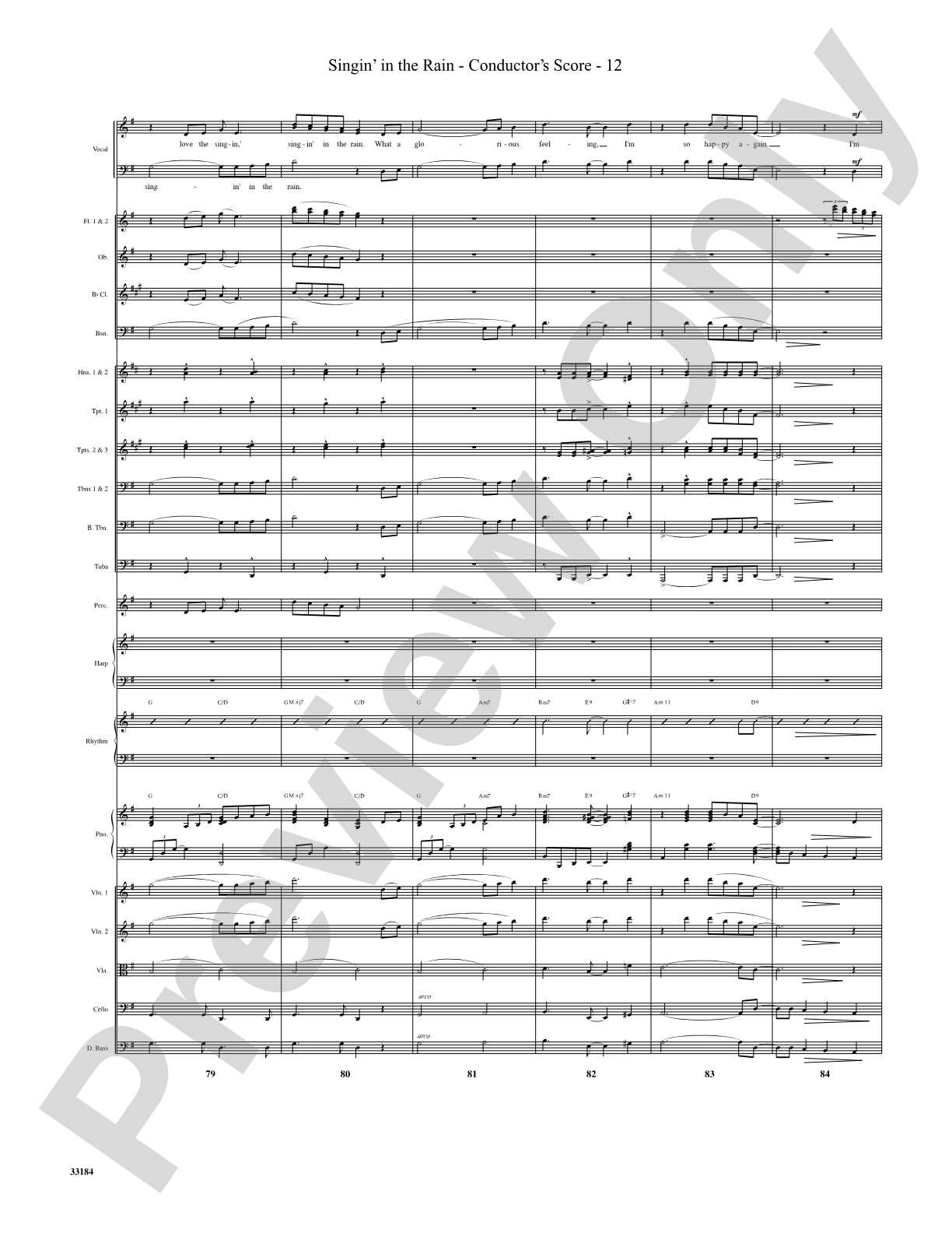 Singin' in the Rain: Choral SoundPax