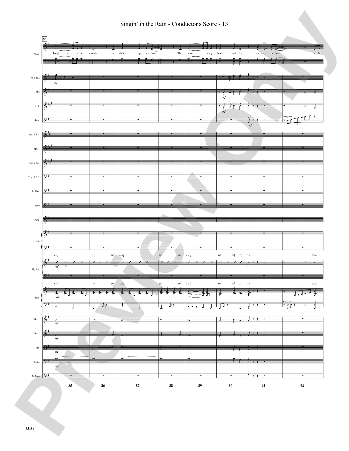 Singin' in the Rain: Choral SoundPax