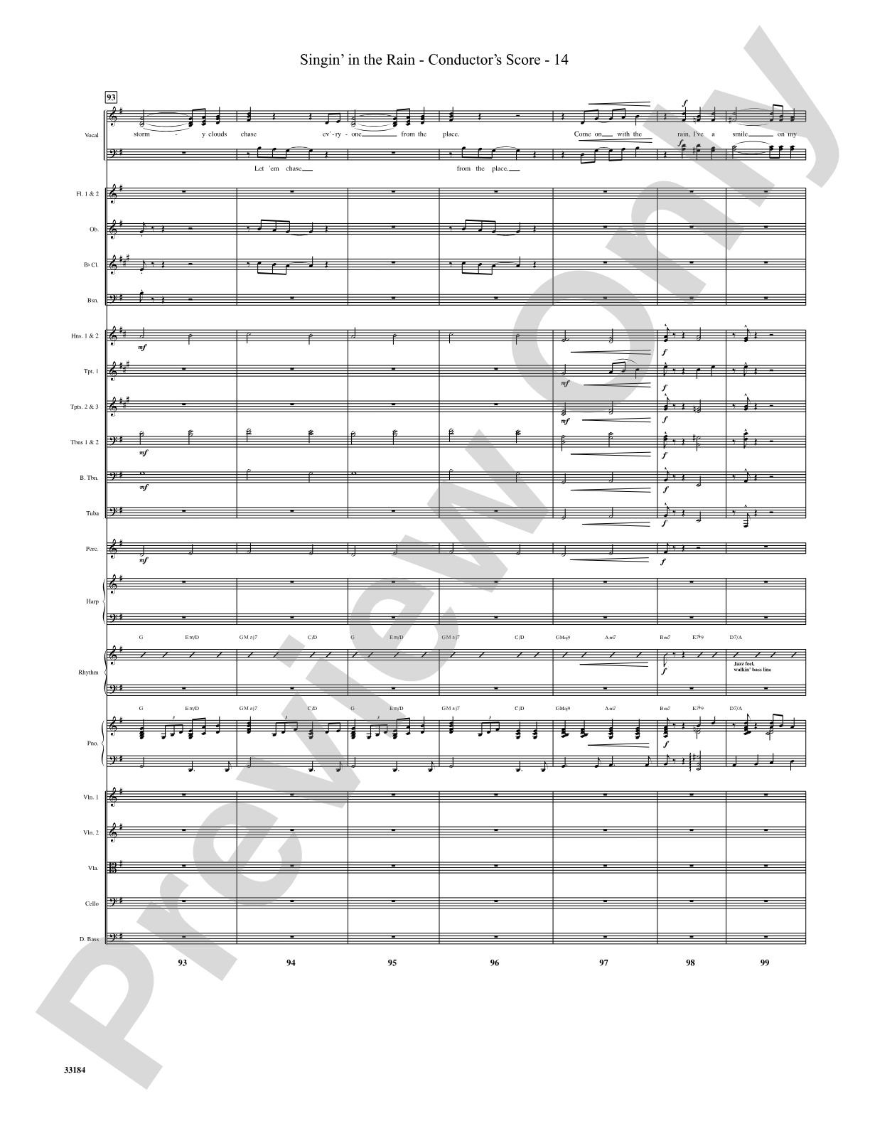 Singin' in the Rain: Choral SoundPax