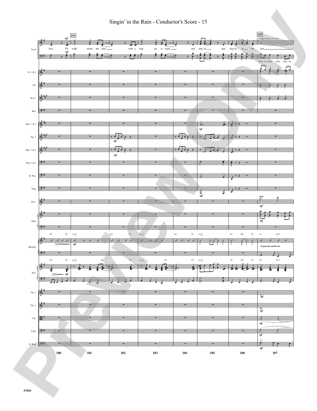 Singin' in the Rain: Choral SoundPax