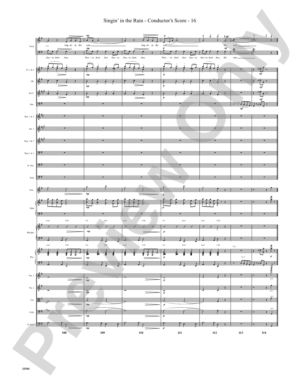 Singin' in the Rain: Choral SoundPax